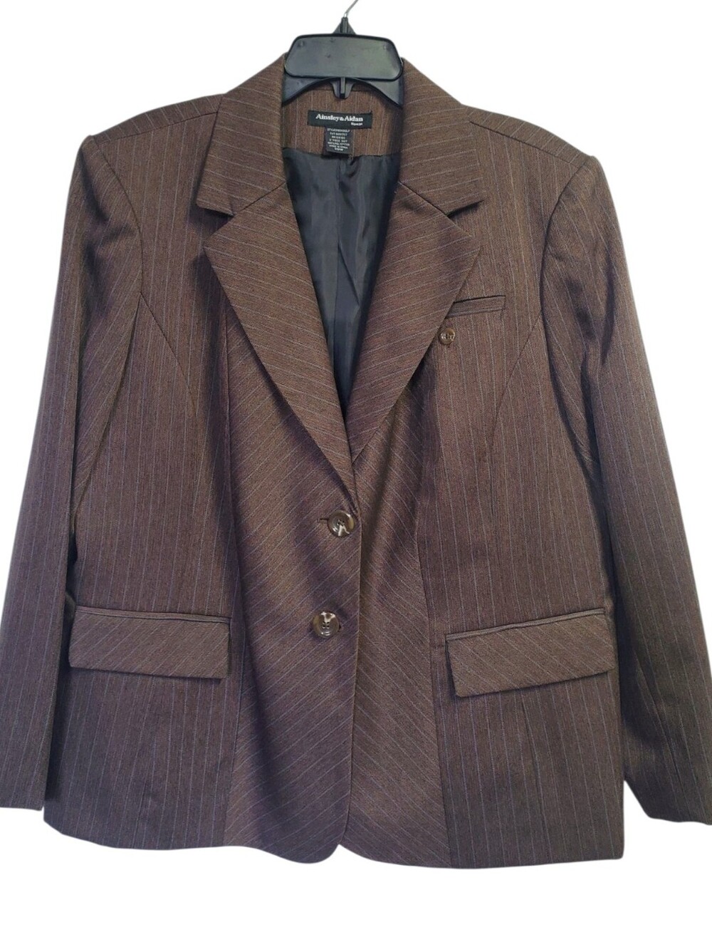 Ainsley & Aidan Womens Brown Blazer Size 20W